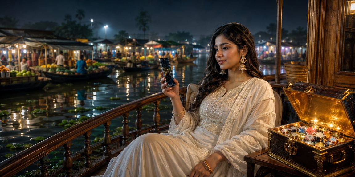 বরিশালে নিরাপদে অনলাইন গেমিং উপভোগ করছেন একজন ব্যবহারকারী